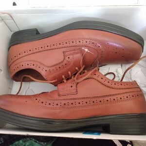 Boys Brown Leather Dress Shoes